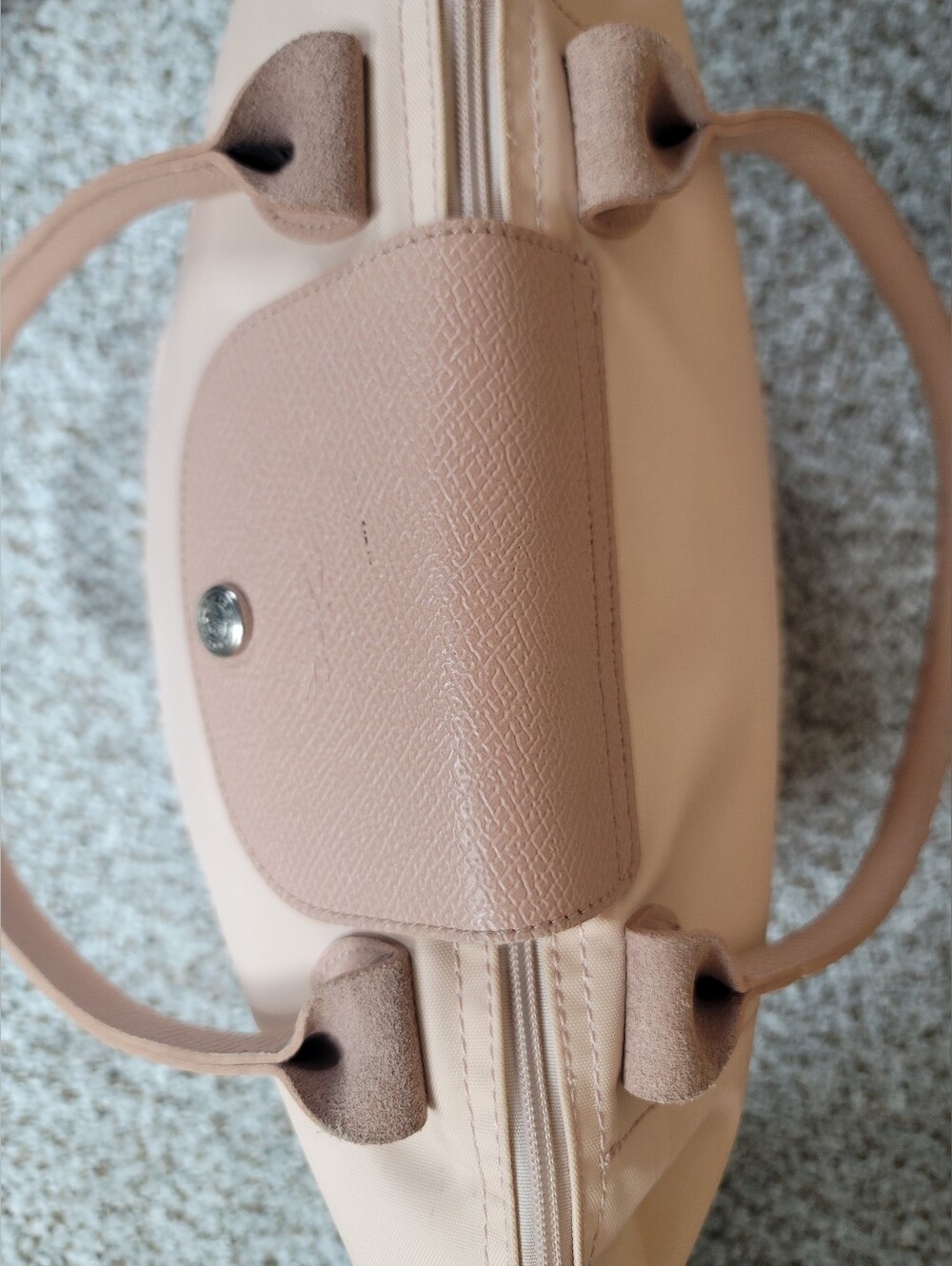 LONGCHAMP Pliage M Tote Bag Nylon , Light Pink Tea - Picture 6 of 16